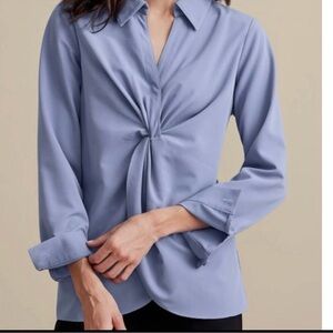 Soft Surroundings Versa Shirt English Manor Pullover Blouse Size Large - New